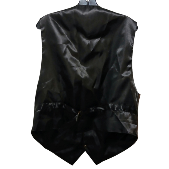 SCULLY Leather Suede Vest Men L Brown Snap Front Western Cowboy Ranch Farm Rodeo - Picture 8 of 8